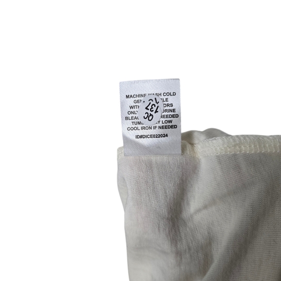 Ed Hardy Koi Fish Cream Red Blue Crewneck Short Sleeves Crop Top XL Y2K - Picture 7 of 7